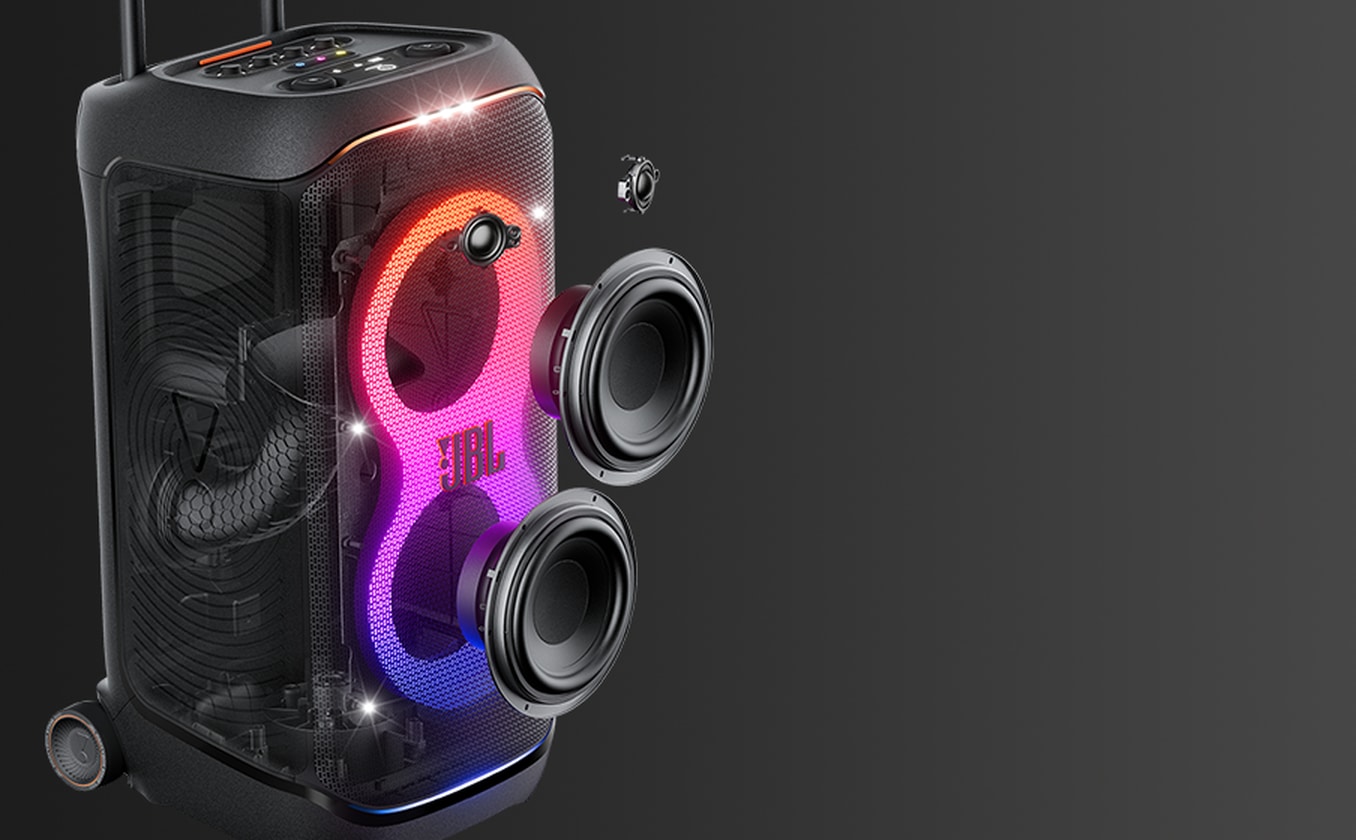 Boxa portabila JBL PartyBox Stage 320, 240W, Bluetooth, IPX4